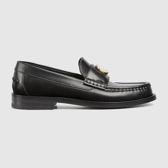 Gucci Shoes - Gucci Double G Leather Loafers SIZE 39